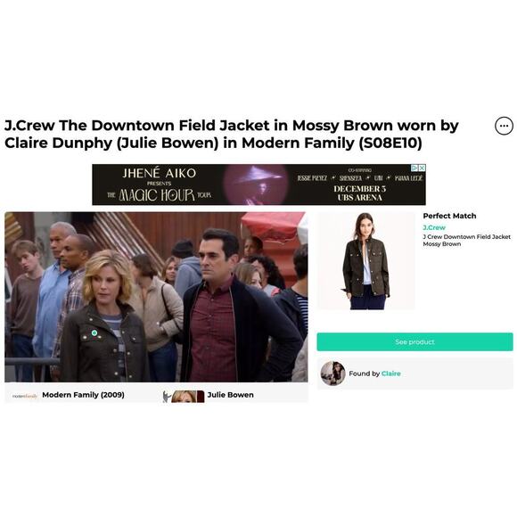 JCrew Downtown Field Waxed Utility Boyfriend Mossy Brown Green Jacket XS Obama - Picture 13 of 16